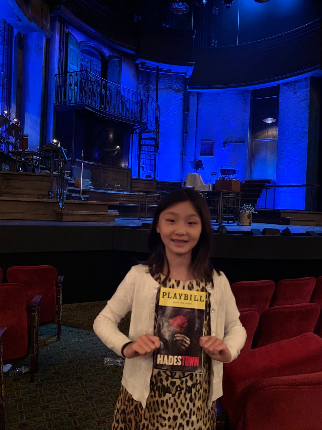 Personal playbill from Hadestown
