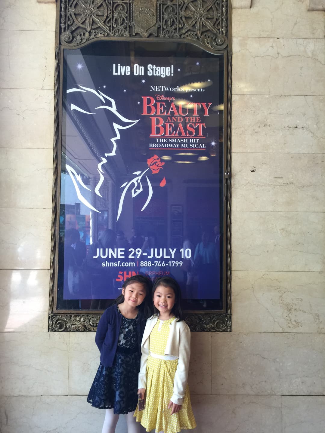 Personal playbill from Beauty and the Beast