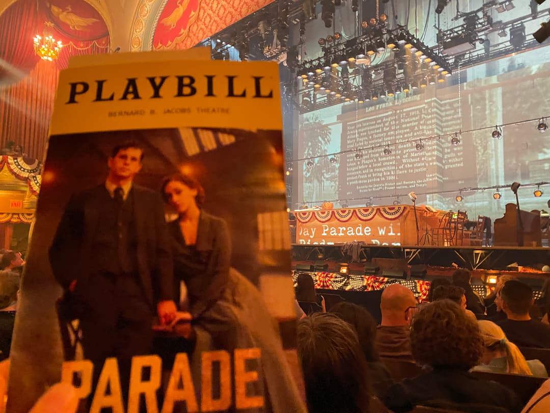 Personal playbill from Parade